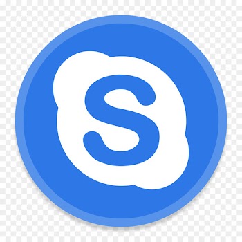 blue area text symbol - Skype 