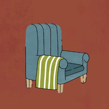 Blue armchair sticker, furniture & | Free PSD Illustration - rawpixel