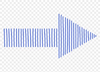 Blue arrow png sticker, minimal | Free PNG Sticker - rawpixel