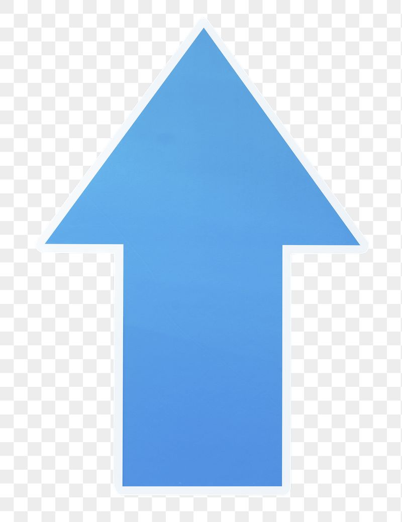 Blue arrow png sticker, transparent | Free PNG - rawpixel