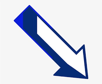 Blue Arrow Right Down Clip Art At Clker - Cool Arrow Pointing ...