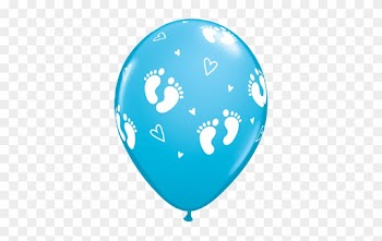 Blue Baby Feet Balloons - Blue Baby Balloons