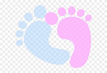Blue Baby Feet Clip Art - Baby Feet Blue And Pink