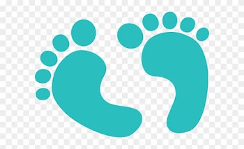 Blue Baby Feet Clip Art - Daddy To Be Baby Onesies
