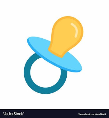 blue baby pacifier