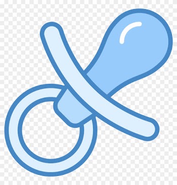 Blue Baby Pacifier Clipart