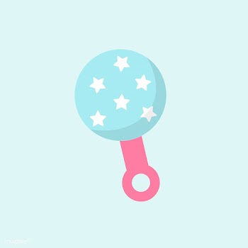 Blue baby rattle | Free stock vector - 544561