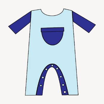 Blue baby romper clipart, kids | Free PSD - rawpixel