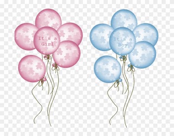 Blue Baby Shower Umbrella Clip Art Download - Baby Boy Balloons Png