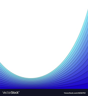 Blue background from curved stripes vector image
