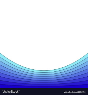 Blue background from curved stripes vector image
