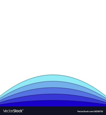 Blue background from curved stripes vector image