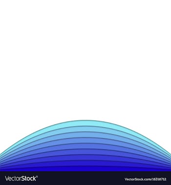 Blue background from curved stripes vector image