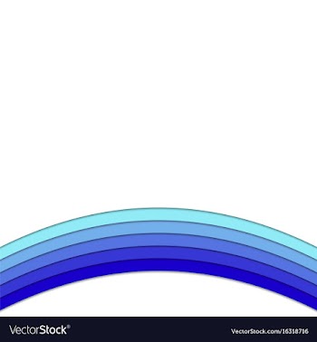 Blue background from curved stripes vector image