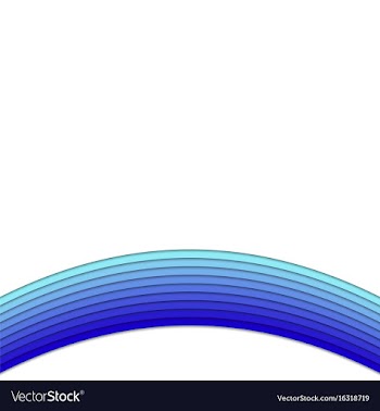Blue background from curved stripes vector image