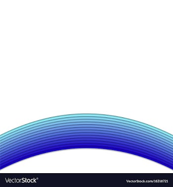 Blue background from curved stripes vector image