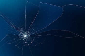 Blue background PSD with broken mirror effect… | Free stock illustration | High Resolution graphic