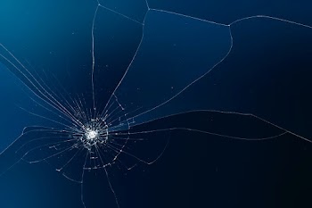 Blue background vector with broken glass… | Free stock illustration | High Resolution graphic