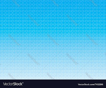 Blue Background with Hearts vector image