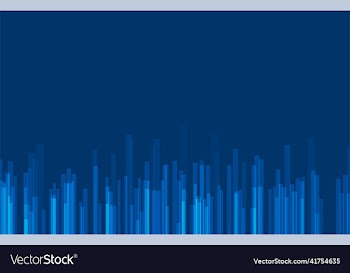 blue background with line chart for brochure