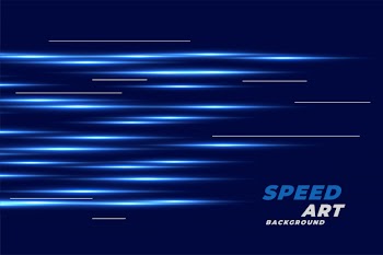 Blue background with linear glowing lines Free Vector