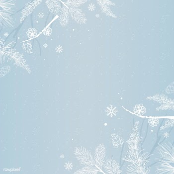Blue background with winter decoration vector | Free stock vector - 519126