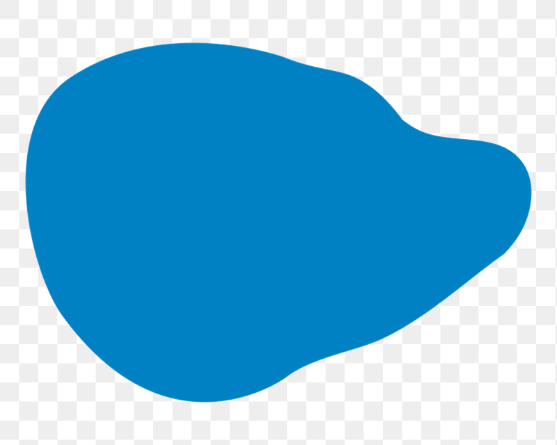 Blue badge png organic shape | Free PNG - rawpixel