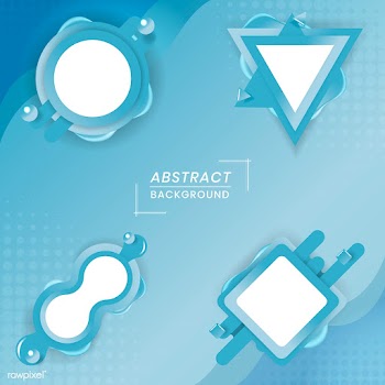 Blue badge set | Free stock vector - 843284