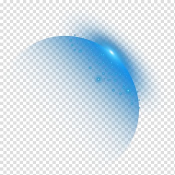 Blue ball illustration, Blue Sky , Cool light effect transparent background PNG clipart