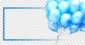 Blue balloons besides blue line illustration, Floating Balloons! Poster, Floating Balloon transparent background PNG clipart
