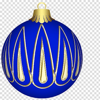 Blue balls, blue Christmas bauble art transparent background PNG clipart