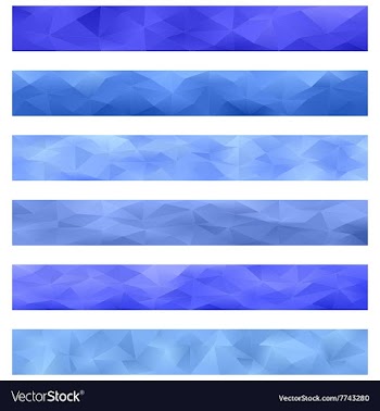 Blue banner background set vector image