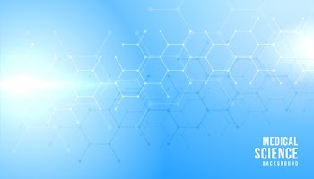 Blue banner for medical and healthcare industry Free Vector
