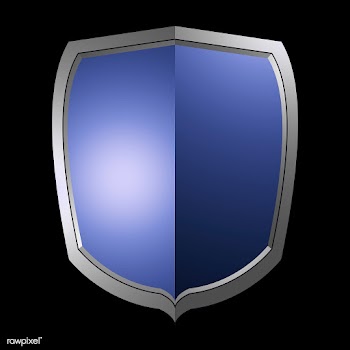 Blue Baroque shield elements vector | Free stock vector - 535370