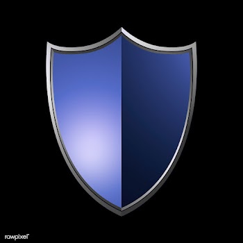 Blue Baroque shield elements vector | Free stock vector - 535425
