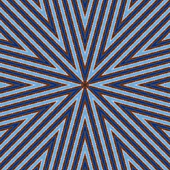 Blue Beige Print
