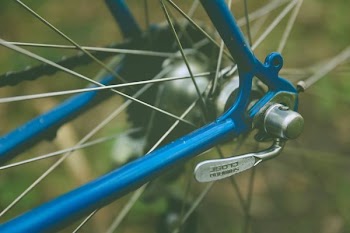 blue bicycle