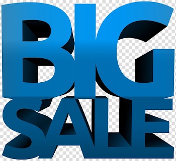 Blue Big Sale text, Big Sale Blue transparent background PNG clipart