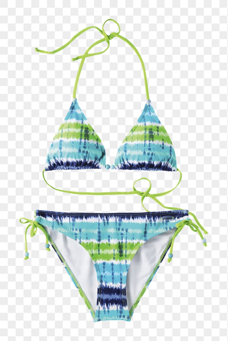Blue bikini png sticker, transparent | Free PNG - rawpixel