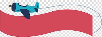 Blue biplane digital artwork, Aircraft banner flag box transparent background PNG clipart
