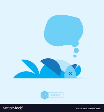 Blue bird dead vector image