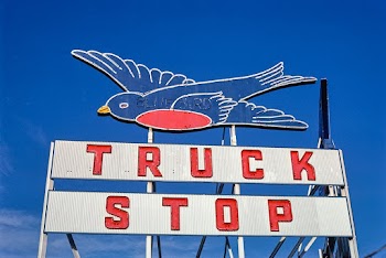 Blue Bird Truck Stop sign, Pryor Street,… | Free public domain photo
