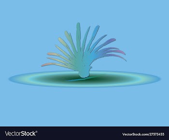 Blue bired vector image