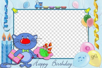 Blue birthday frame illustration, Birthday cake Birthday Frame : Editor Collage Maker Frames , Birthday Frame transparent background PNG clipart