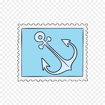 Blue - Blue anchor stamps 