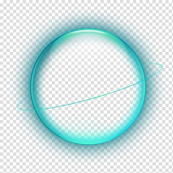 Blue, Blue luminescent Planet transparent background PNG clipart