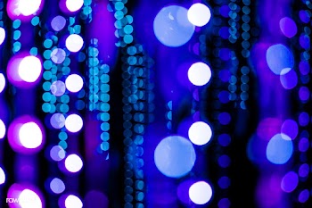Blue bokeh lights patterned background | Free  photo - 2299666