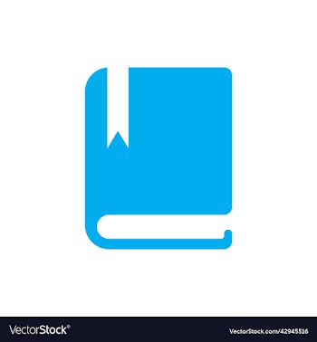 blue book or diary solid icon