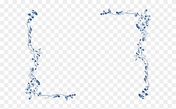 Blue Border Clip Art At Clipart Library - Floral Border Clip Art