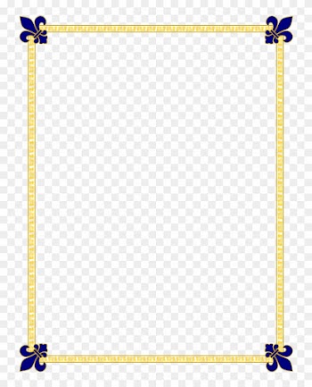 Blue Border Clipart - Blue And Gold Border